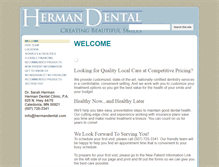 Tablet Screenshot of hermandental.com